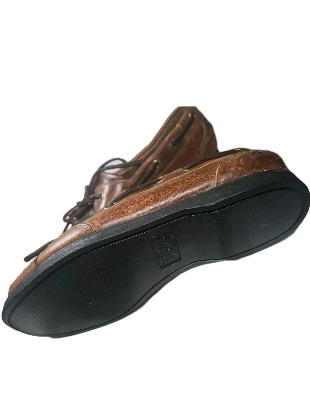 Sperry Top Sider Kiltie Tassel Unisex M7D/W8.5B Brn Leather Loafer 90s[7D